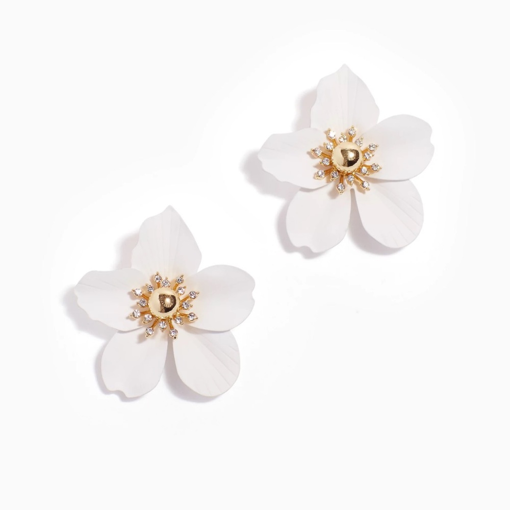 Lilly Pulitzer Orchid Earrings - Picture 1 of 6